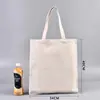 Bolsa de lona para pintar con logo a color, bolsa de hombro para compras, bolsa de algodón para publicidad y entrenamiento