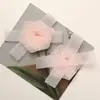 Nuevo Estilo Chino Retro Correa Rizada Malla Gasa Rosa Flor Hecha a Mano Flor Lateral Clip Broche Flor de Cuello Accesorios para Ropa