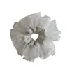 Romântico Estilo Francês Renda Renda Branca Pura Anel de Cabelo Feminino Super Fada Elegante Coque Baixo Flor Atmosfera Acessórios de Cabelo