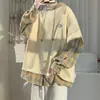 Suéter falso de dos piezas para hombre, otoño, con capucha, talla grande, ropa de primavera y otoño, marca de moda, ins, moda urbana, ruoshuai, calle frita, abrigo
