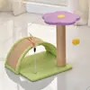 Lindo Marco de Escalada para Gatos Todo en Uno, Estante Pequeño, Poste de Sisal, Suministros para Gatos, Rascador, Juguetes de Juego
