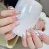 Adesivos de Unhas Artísticas Nova Estrela 2025 Estrela Colorida em Formato de Coração Macaron Estrela de Cinco Pontas Amor Ornamentos Vazados para Unhas
