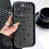 Amor Pequeno Travessia Emery Passo Olho do Céu Sulco Preto Adequado para Capa de Celular Iphone15/16/17 Proteção