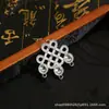Acessório de corrente de cintura de nó chinês oco turquesa, acessório de joia mongol de nó auspicioso, para DIY em headwear, brincos, acessórios de cabelo, grampo de cabelo