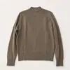 Suéter de Cachemira Tejido de Punto con Cuello Semialto para Mujer, Otoño/Invierno 2026, Suéter de Lana de Manga Larga de Capa Base Engrosada