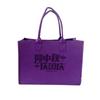 Bolso de mano de fieltro con estampado para el Festival del Medio Otoño, de gran capacidad y alto nivel, ideal para regalar, moderno y sencillo.