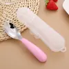 Acero Inoxidable 304 Cuchara Yuanbao Cuchara para Bebé Cuchara para Comer Cubiertos Portátiles para Niños Cuchara para Comida Complementaria Cuchara para Postre Cuchara