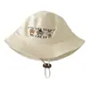 Sombrero de Bebé Qiunan Estilo Nuevo Primavera y Otoño Ins Oso Lindo Sombrero de Cubo Protector Solar para Bebé Protección Solar Sombrero de Pescador para Niños