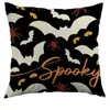 Amazon Temu Funda de Almohada Halloween Estampado de Calabaza Decoración Festiva Sala de Estar Sofá Funda de Cojín al por Mayor