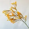 Novas plantas verdes artificiais, folhagens artificiais para casamentos e decoração de casa, plantas verdes falsas para hotéis e salas de transmissão ao vivo, materiais florais para atacado