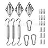 Accesorios de red de sombra de acero inoxidable 304 transfronterizos, vela de sombra, tensor de hebilla de diamante de acero inoxidable, accesorios de sombra