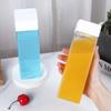 Garrafa de chá de leite de celebridade da internet Naixue com garrafa quadrada Garrafa de bebida PET 350ml500ml garrafa de suco quadrada transparente
