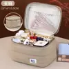 Bolsa de Lavar para Viagem Amazon Bolsa de Maquiagem para o Dia a Dia Organizador de Cosméticos Bolsa de Armazenamento Grande Capacidade Bolsa de Maquiagem para Viagem de Negócios