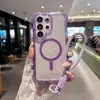 Bestseller transfronterizo: Funda magnética transparente para teléfono para Samsung S26 Ultra con bolsas de aire en las cuatro esquinas para protección contra golpes y caídas
