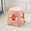 Banqueta de Plástico para Uso Doméstico, Cadeira Espessada, Tamanho Pequeno, Design Estiloso e Simples, Banqueta Quadrada para Adultos, Banqueta Individual, Banqueta Alta, Banqueta Baixa