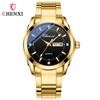 Relógio de Casal Moda Madrugada Calendário Duplo com Diamante Pulseira de Aço Fábrica Ao Vivo Comércio Exterior Transfronteiriço Relógio de Pulso de Quartzo Masculino e Feminino