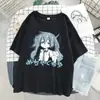 Personaje de Manga Impresión de Anime Harajuku Coreano Top Mujer
