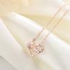 Collar inteligente de amor de plata esterlina s999 estilo coreano para mujer, estilo simple, collar con colgante de corazón latiente ins al por mayor