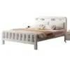 Cama matrimonial de marco de hierro para uso doméstico, cama de hierro forjado de 1.5m, reforzada y engrosada, cama individual económica para niños de 1.8m, cama de hierro