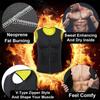 Europeu e Americano Homens Barriga Corset Zipper Vest Sweaty Fitness Roupas Grande Tamanho Corset Neoprene Body Shaping Roupas