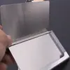 Portatarjetas de Negocio Espejo de Acero Inoxidable Metálico al por Mayor Caja de Tarjetas de Negocio de Acero Inoxidable Pequeño Regalo con Grabado y Logotipo Grabado