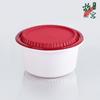 Tazón de sopa desechable para llevar con logotipo imprimible, redondo, para llevar, recipiente para microondas engrosado con tapa