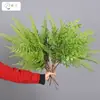 Samambaia mimosa folha de samambaia cauda de leque planta parede decoração macia arranjo de flores material de folha grama artificial galho grande samambaia persa