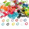 50 anillos abiertos con pintura en aerosol simples, hechos a mano, para llaveros, llaveros caseros, colgantes, anillos de conexión, venta al por mayor