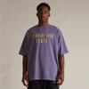 Essenciais Outono24 Hhh Estilo Urbano Multilinha Estampa de Letras Escondidas Solta Camiseta de Manga Curta de Verão Masculina e Feminina