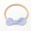 Set de Diademas para Bebé con Lazo de Algodón y Lino, Sin Costuras y Elástico, No Aprieta la Cabeza, Diadema para Bebé Recién Nacido que Protege la Fontanela