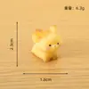 Paisagem em Miniatura Raposa Amarela Fofa Figura Decorativa DIY Acessório Decoração de Mesa Carro Casa Pequeno Ornamento