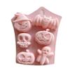 Molde de assar de abóbora e caveira de boneca fantasma de Halloween com 6 furos, fornecimento direto da fábrica DIY
