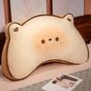 Dibujos Animados Cintura Recompensa Galleta Gato Almohada Cojín de Felpa Cabecera Respaldo Grande Bolsa Suave Asiento Cojín de Cintura Sedentaria Lote