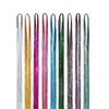 Amazon Tinselhair Ouro Laser Brilhante Fio Metálico Colorido Extensões de Cabelo Sem Costura Fábrica Fonte
