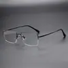 Yitong "18010" Montura de Gafas Elegante de Negocios Ultraligera de 55 mm para Hombres Armazón de Aleación de Titanio Venta al por Mayor de Gafas Danyang