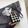 Nuevo Monedero de la Suerte y la Fortuna Linda Bolsa para Teléfono Móvil Nuevo Perro Gato Popular Bolso de Mano Hombro Estudiante Cruzado