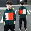 Conjunto de Primavera y Otoño para Niños 2026 Nuevo de Moda Ropa Deportiva para Niños Grandes Moda de Primavera y Otoño Cuello Alto Elegante Niños Venta al por Mayor