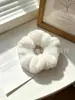 Fábrica de Origem Atravessando Fronteiras Outono e Inverno Elásticos de Cabelo de Pelúcia, Scrunchies de Cor Sólida Alta Elasticidade, Elásticos de Cabelo Fofos, Scrunchies