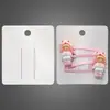 Cartão de Papel Especial para Grampo de Cabelo em Branco 7,1X6,4 Versão Coreana Clipe Branco de Alta Qualidade Cartão para Joias Cartão de Papel para Atacado