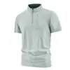 Camiseta de Trabajo de Seda de Hielo Sin Costuras Ropa de Trabajo Manga Corta Cuello Alto Camisa POLO Estampado de Negocios Personalizado Bordado Camisa Cultural