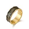 Anillo de acero de titanio estilo retro ojo de Horus para hombre, accesorios personalizados, suministro de fabricantes de joyería de comercio electrónico transfronterizo