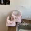 Moda Nova Primavera 2026 Estilo Coreano Doce Bolsa de Bolinho de Massa de Nicho, Bolsa de Mão Fresca e Estilosa, Bolsa Pequena Transversal