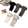 Nuevos Leggings Estilo Coreano para Niñas para Otoño e Invierno, Pantalones Ajustados para Usar con Faldas, Pantalones de Nueve Puntos con Borde Fruncido, Medias para Niños