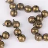 Fabricante Retro Campana de Cobre de Una Palabra Venta al por Mayor Decoración Navideña Dorada y Plateada Campana de Bronce en Blanco Gato de la Suerte Mascota DIY