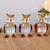 Adorno Creativo de Búho de Vidrio Estilo Japonés, Animal de Vidrio Lindo Hecho a Mano para Decoración del Hogar, Recuerdo de Viaje, Superventas Transfronterizo