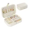 Caja de Joyería Portátil para el Día de San Valentín Qixi Viaje Lujo Ligero Pendientes Anillos Mini Caja de Joyería Caja de Almacenamiento de Anillos Regalo