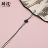 Pequeño Nudo de Hilo de Jade Nudo Chino Colgante con Borla Adorno Lanyard para Unidad USB Empaque Caja de Regalo Bolsa de Té DIY Venta Directa del Fabricante