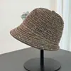 Novedades Primavera/Verano Sombrero de Pescador Tejido Adelgazante Facial Estilo Coreano Sombrero de Pescador Simple Versátil Plegable para Mujer Sin Maquillaje