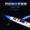 Bestseller transfronterizo: Encendedor recargable Baicheng Raptor cross doble llama azul con bloqueo de llama, pequeña linterna, venta al por mayor del fabricante