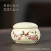 Mini Pote de Chá Cerâmico Pote de Batom Rouge Pote Pequeno Selado para Remédios Pote de Batom Estilo Antigo Cerâmica Cosméticos Frasco para Pó de Fragrância
